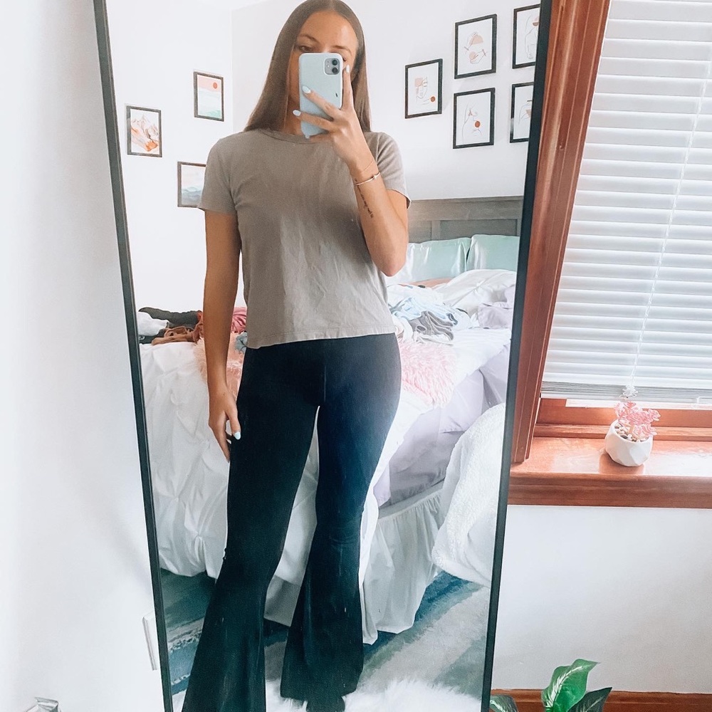 Aerie Offline Crossover Waist Flare Leggings